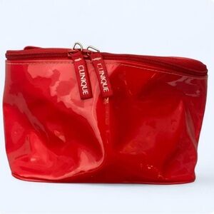 Clinique Vintage Red Cosmetic Bag